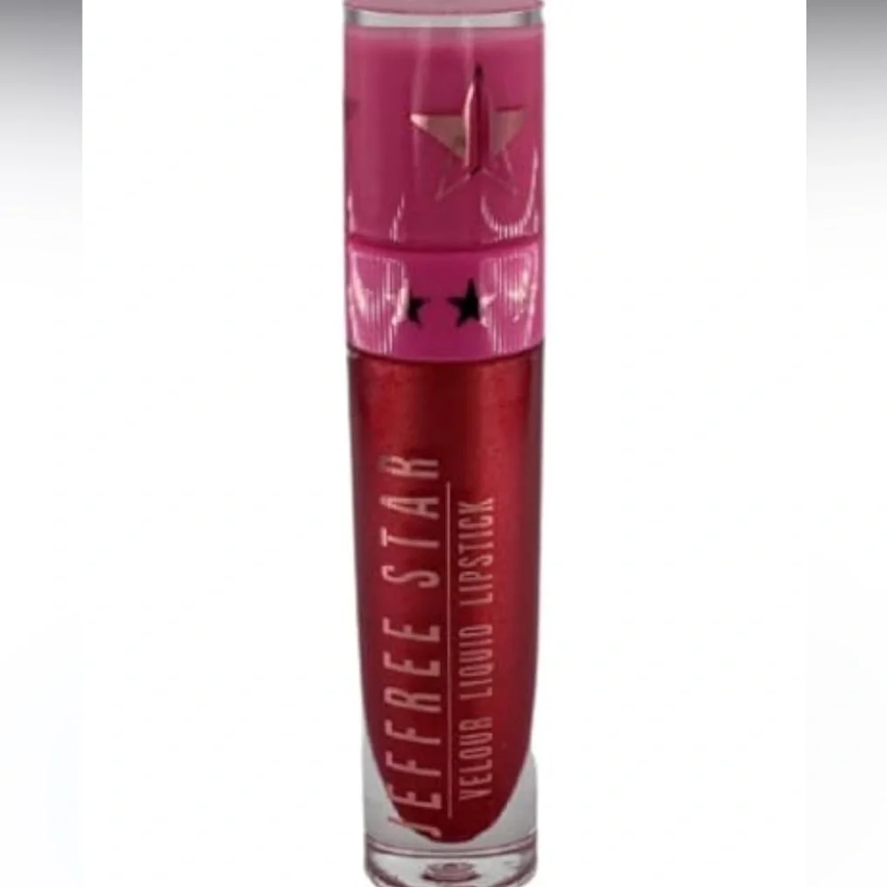 Jeffree Star Velour Liquid Lipstick Poinsettia deep red rare limited new in box